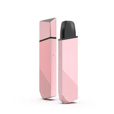 qualidade  Pink Vape Pen Pod System Starter Kits 360mAh Rechargeable 110m Length Fábrica
