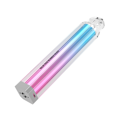 Cigarros eletrônicos luminosos transparentes do quadrado coloridos